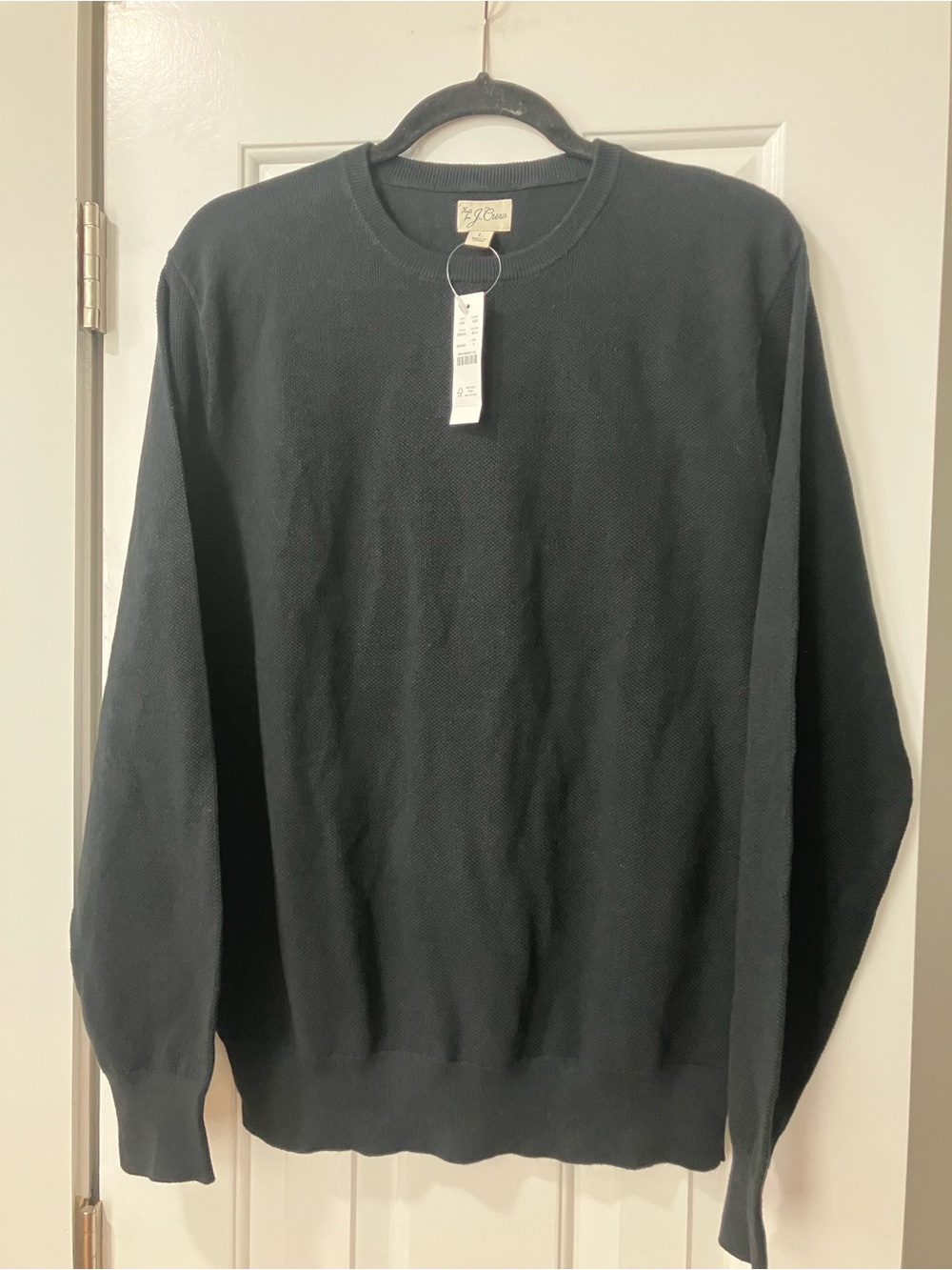 J. Crew Men's Black Crewneck Sweater